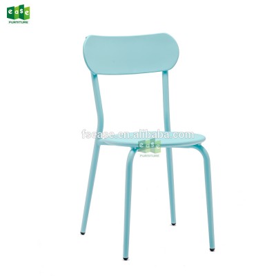 2019 new design aluminum frame metal colorful dining chair